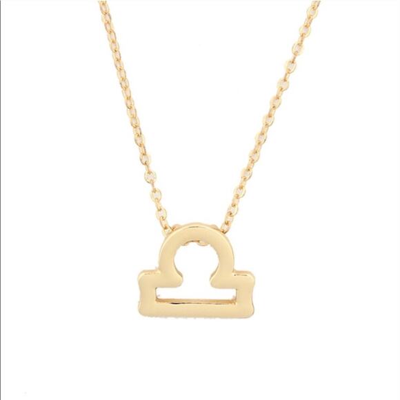 Libra Gold Pendant Necklace - Picture 5 of 7